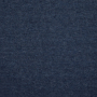 Tissu bord-côte jersey tubulaire recyclé, bleu denim chiné