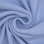 Tissu bord-côte jersey tubulaire côtelé Fibre Mood, bleu ciel
