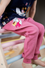 Bündchenstoff gerippt himbeere