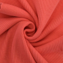 Tissu bord-côte jersey tubulaire côtelé, corail