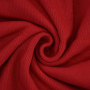 Tissu bord-côte jersey tubulaire côtelé, rouge