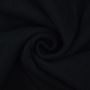 Cuff fabric ribbed, black