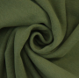 Tissu bord-côte jersey tubulaire lisse, vert moyen