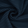 Boordstof little stripe love, blauw - donkerblauw