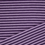 Tissu bord-côte jersey tubulaire à rayures (petites) Amour, lilas – pourpre
