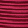 Boordstof little stripe love, fuchsia - wijnrood