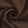 Tissu bord-côte jersey tubulaire lisse, marron chiné