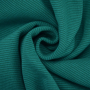 Tissu bord-côte jersey tubulaire à rayures (mini) Amour, turquoise – bleu pétrole