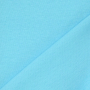 Tissu bord-côte jersey tubulaire lisse, turquoise clair