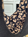 Canvas Leopard, black