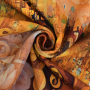 Canvas Bagpanel Gustav Klimt - The kiss 125 x 150 cm