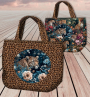 Canvas Taschenpanel Leopard 125 x 150 cm