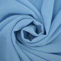Tissu mousseline chiffon uni, bleu clair