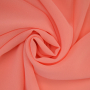 Tissu mousseline chiffon uni, saumon