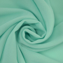 Tissu mousseline chiffon uni, menthe