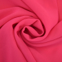 Tissu mousseline chiffon uni, fuchsia