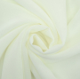 Tissu mousseline chiffon uni, blanc cassé