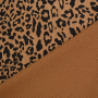 Corduroy stof luipaard, caramel