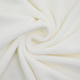 Tissu jersey velours côtelé à côtes fines, blanc cassé