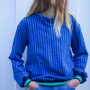 Cuff me College Albstoffe Hamburger Liebe biologische boordstof XXL, marineblauw - groen