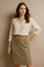 Cupro Satin, khaki