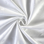 Tissu damassé fleurs, blanc