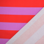 Decoratiestof Canvas blokstrepen, rood