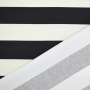 Decoratiestof Canvas blokstrepen, zwart