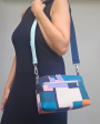 Decoratiestof canvas Cubes, petrol