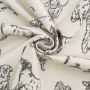 Decoratiestof Canvas Dogs, gebroken wit
