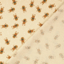 Decoration fabric gingerbread man, natural