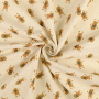 Decoration fabric gingerbread man, natural