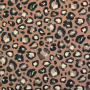Tissu déco toile canvas Léopard Love, marron