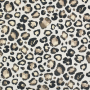 Decoratiestof Canvas Leo Love, gebroken wit