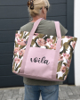 Tissu déco toile canvas uni, vieux rose millennial