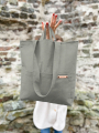 Tissu déco toile canvas uni, gris clair