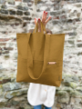 Decoratiestof Canvas uni, okergeel