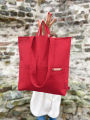 Dekostoff Canvas Stoff uni rot