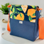 Decoration fabric Canvas plain, deep blue