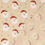 Decoratiestof Canvas kerstmannen, naturel