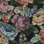 Tissu déco gobelin Fleurs Big Flowers, noir