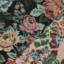 Tissu déco gobelin Fleurs Big Flowers, noir