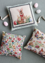 Dekostoff Gobelin Bunny Garden, beige