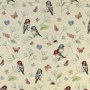 Dekostoff Gobelin Vögel & Schmetterlinge