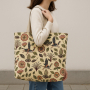 Dekostoff Gobelinstoff Birdscape Art, creme