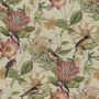 Decoratiestof Gobelin exotic flower garden, lichtbeige