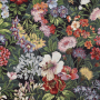 Dekostoff Gobelinstoff Floral Bouquet, schwarz