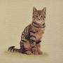 Dekostoff Gobelinstoff Little Kitten Panel, 46 x 46 cm