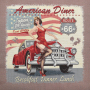 Decoratiestof Gobelin Fancy paneel American Diner, 46 x 46 cm