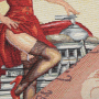 Decoratiestof Gobelin Fancy paneel American Diner, 46 x 46 cm